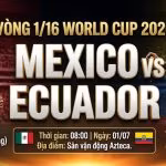 Hình ảnh nhận định bóng đá trận Mexico vs Ecuador vòng 1/16 World Cup 2026 chi tiết từ chuyên gia Gavang TV.